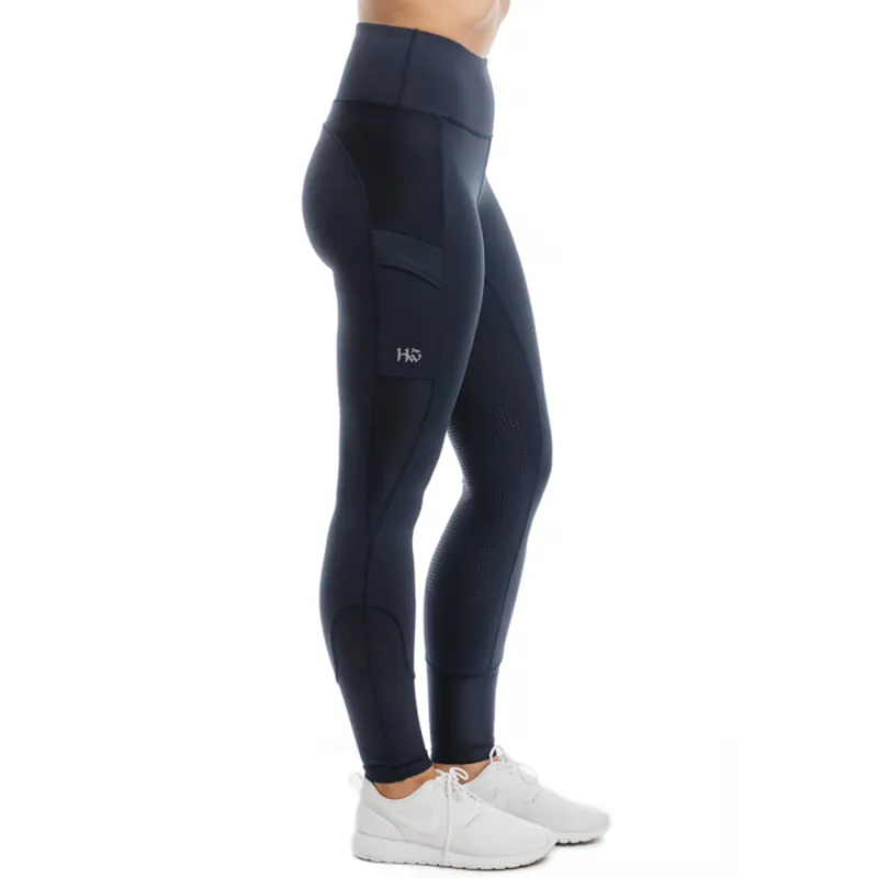Horseware Riding Tights with Silicon - Navy